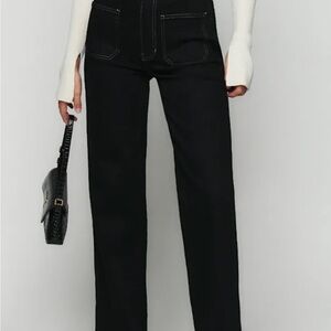 Reformation Black High Rise Jeans